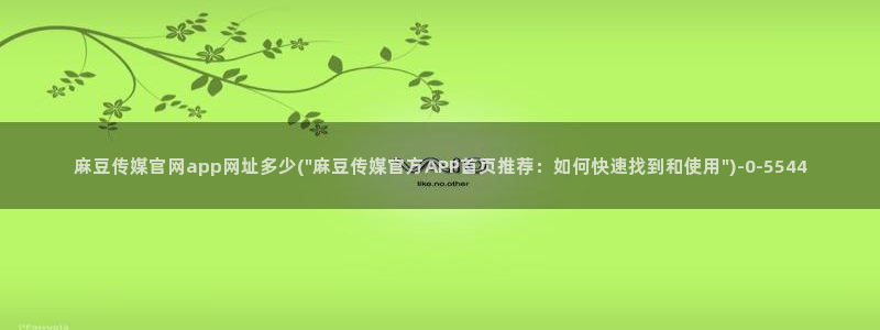 麻豆视频低竞争词